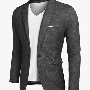 Sophisticated Charcoal Blazer for Men